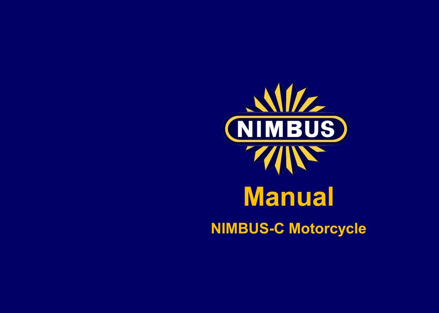 Cover: 9788743008644 | Nimbus-C Manual | 1934 - 1959 | Knud Jørgensen | Taschenbuch | Booklet