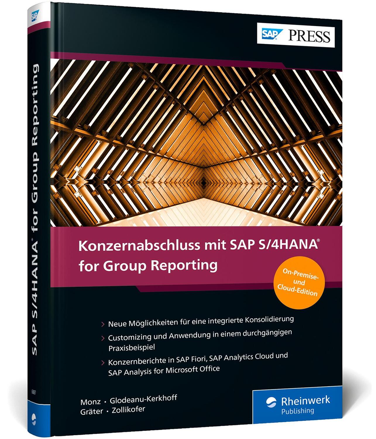 Cover: 9783836268875 | Konzernabschluss mit SAP S/4HANA for Group Reporting | Monz (u. a.)