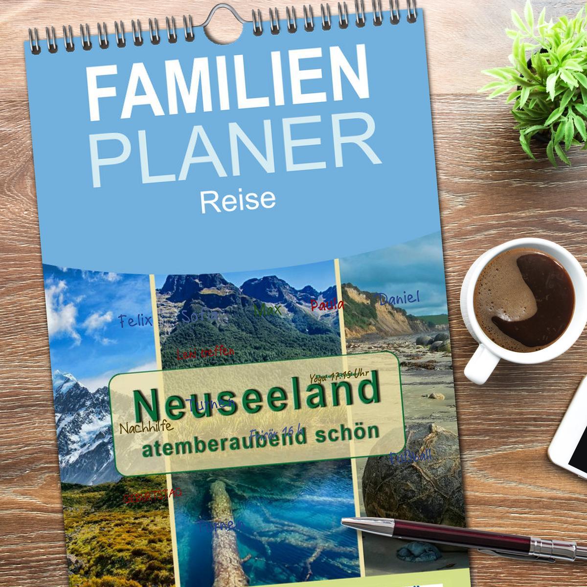 Bild: 9783457116227 | Familienplaner 2025 - Neuseeland - atemberaubend schön mit 5...