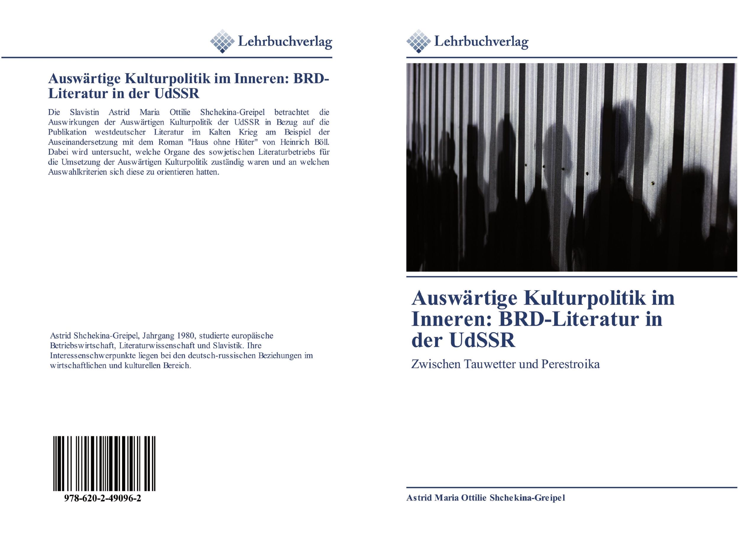 Cover: 9786202490962 | Auswärtige Kulturpolitik im Inneren: BRD-Literatur in der UdSSR | Buch