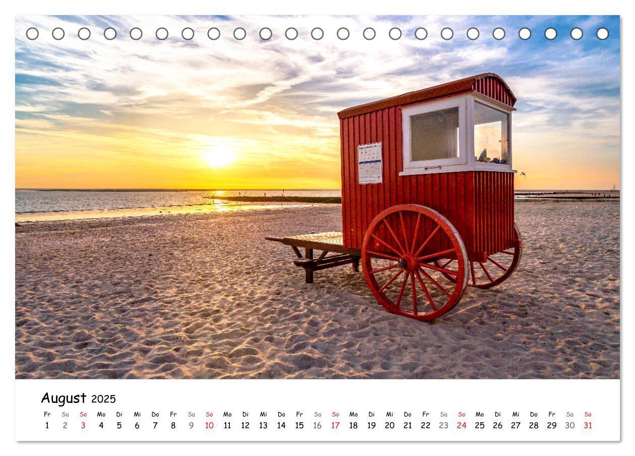 Bild: 9783435491629 | Borkum, bezaubernde Nordseeinsel (Tischkalender 2025 DIN A5 quer),...