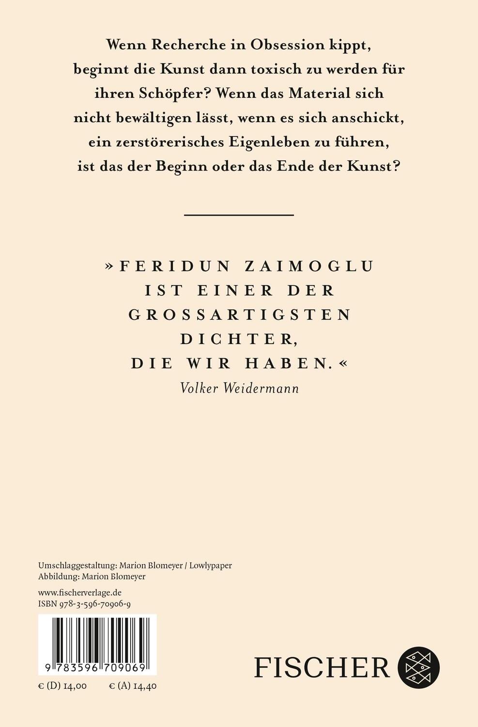 Rückseite: 9783596709069 | Bewältigung | Roman | Feridun Zaimoglu | Taschenbuch | 272 S. | 2024