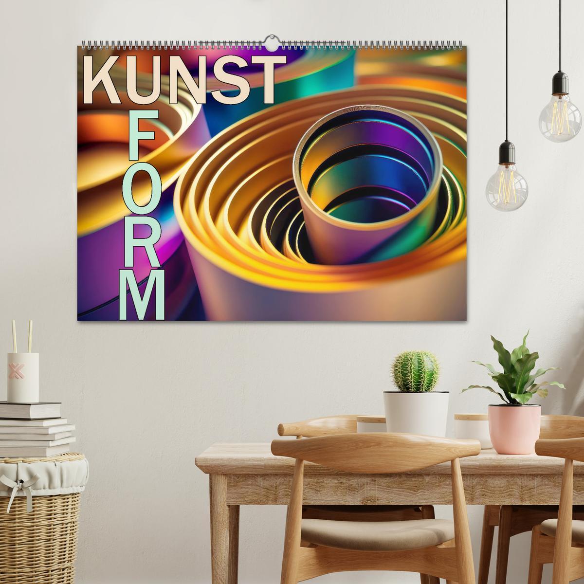 Bild: 9783383914683 | Kunst Form (Wandkalender 2025 DIN A2 quer), CALVENDO Monatskalender