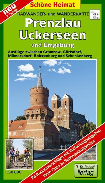 Cover: 9783895912146 | Radwander- und Wanderkarte Prenzlau, Uckerseen und Umgebung 1:50 000