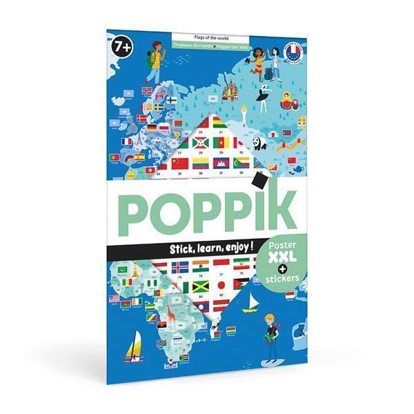 Cover: 3760262412238 | POPPIK - Lernposter &amp; Sticker Flaggen der Welt | Poppik | Spiel | 2023