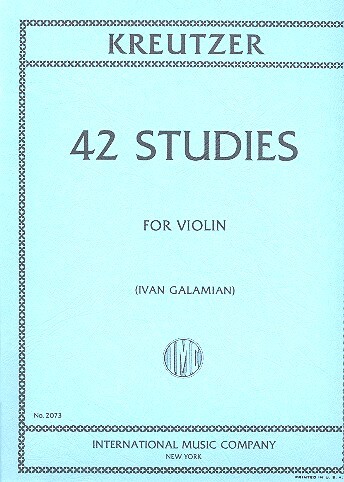 Cover: 9790220416286 | 42 Studi (Galamian) | International Music Company | EAN 9790220416286