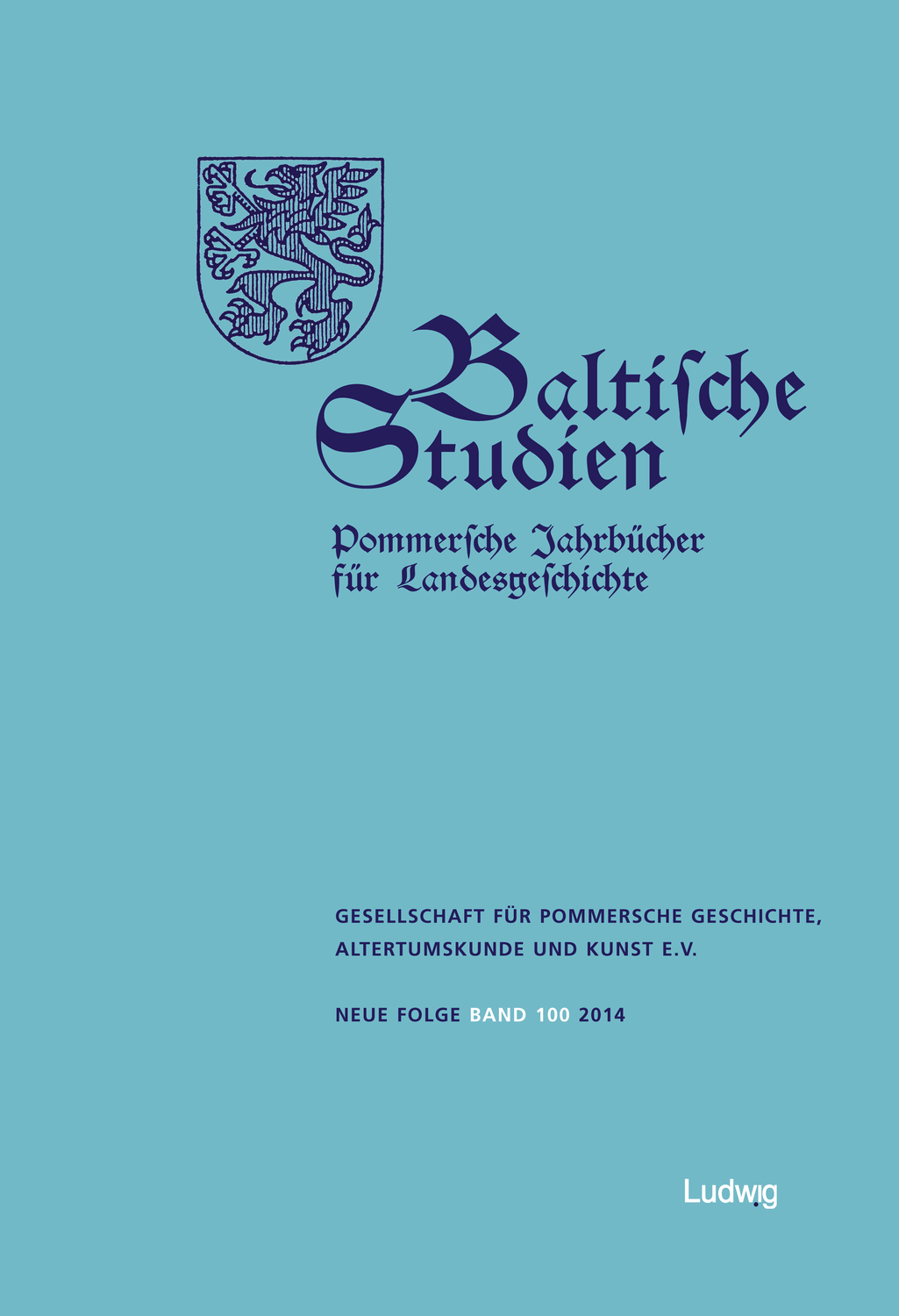 Cover: 9783869352411 | Baltische Studien, Pommersche Jahrbücher für Landesgeschichte.Band...