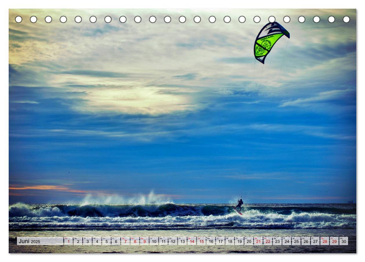 Bild: 9783435325771 | Kitesurfen - Action pur (Tischkalender 2025 DIN A5 quer), CALVENDO...