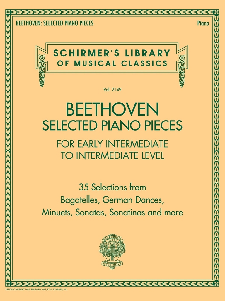 Cover: 840126913491 | Beethoven: Selected Piano Pieces | Piano | G. Schirmer