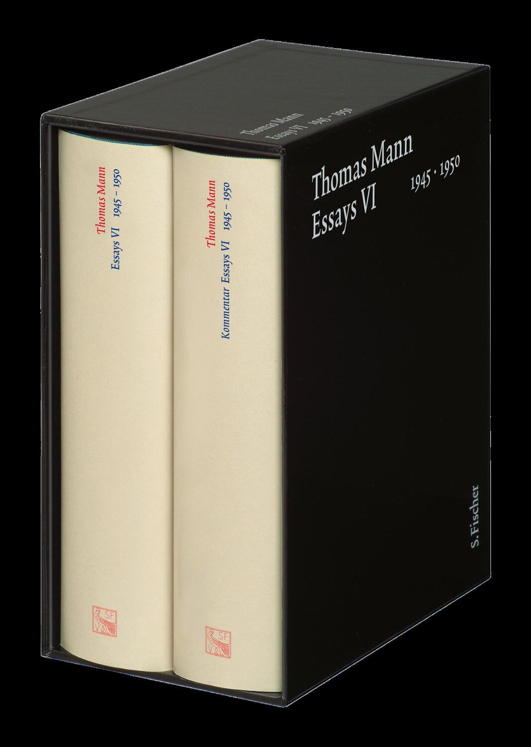 Cover: 9783100483669 | Essays VI 1945-1950 | Text und Kommentar | Thomas Mann | Buch | 2009
