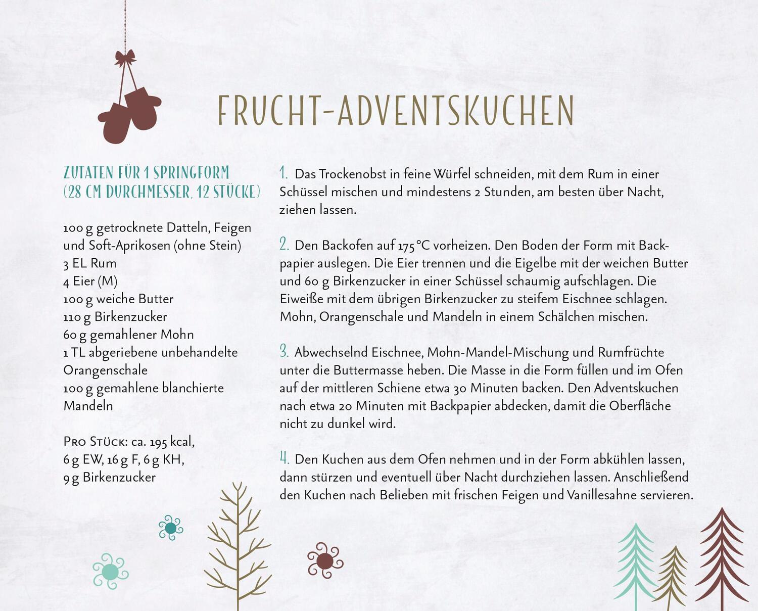 Bild: 9783898838474 | Low Carb Weihnachtsbacken | Petra Hola-Schneider | Kalender | 50 S.