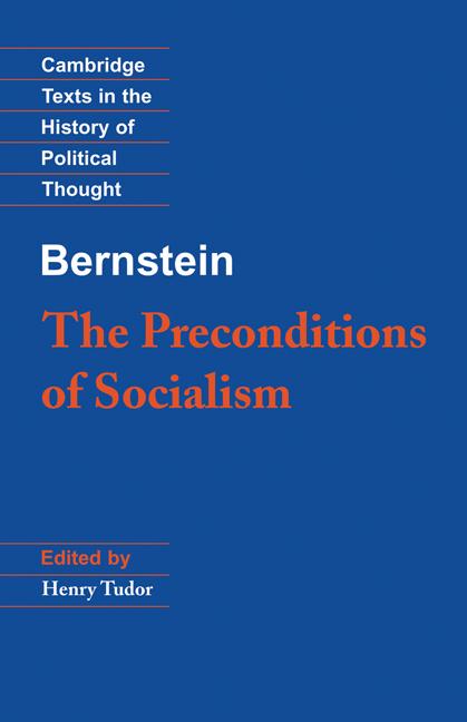 Cover: 9780521398084 | Bernstein | The Preconditions of Socialism | Eduard Bernstein | Buch