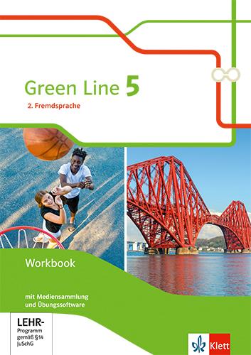 Cover: 9783128130569 | Green Line 5. Ausgabe 2. Fremdsprache. Workbook mit Audios und...