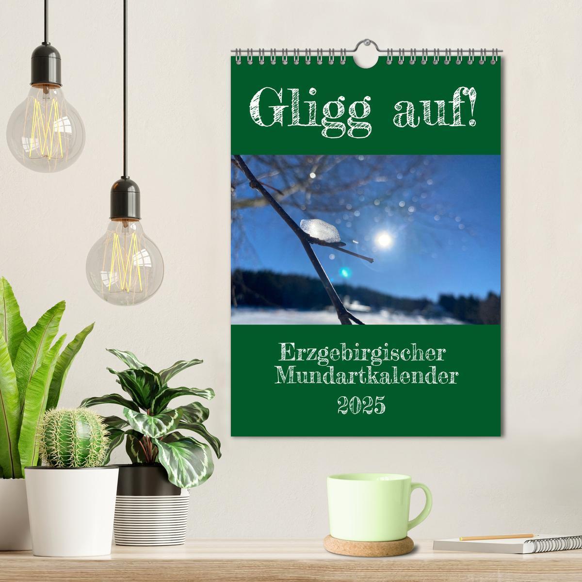 Bild: 9783457210741 | Erzgebirgischer Mundartkalender (Wandkalender 2025 DIN A4 hoch),...