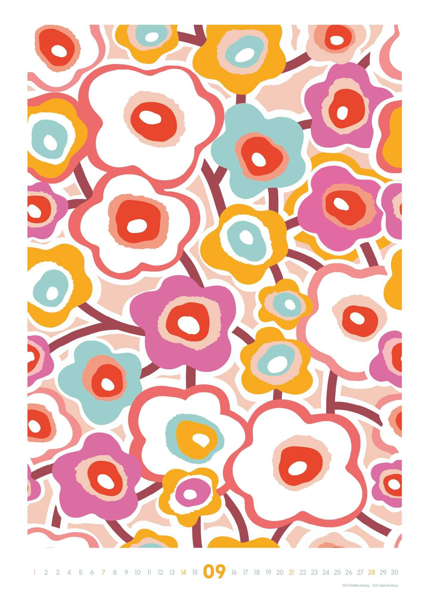 Bild: 4250809654102 | DUMONT - Dominique Vari: Pop Art Flowers 2025 Wandkalender,...