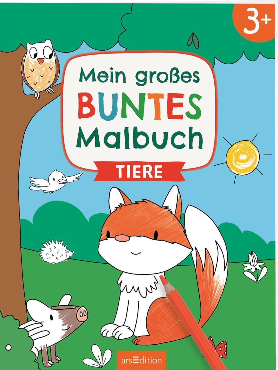 Cover: 9783845853291 | Mein großes buntes Malbuch - Tiere | Ab 3 Jahren | Taschenbuch | 32 S.