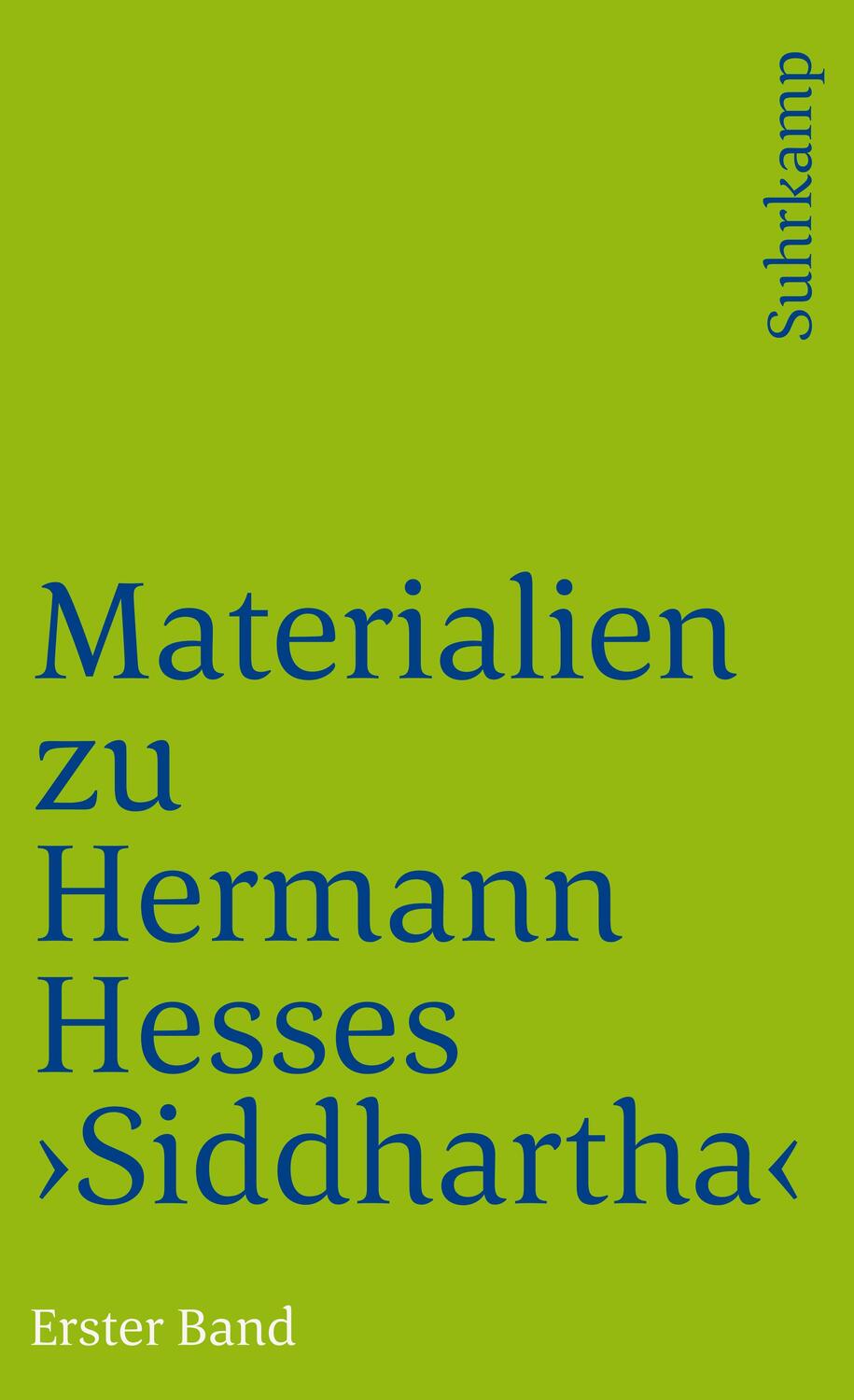 Cover: 9783518366295 | Materialien zu Hermann Hesses »Siddhartha« | Erster Band | Michels