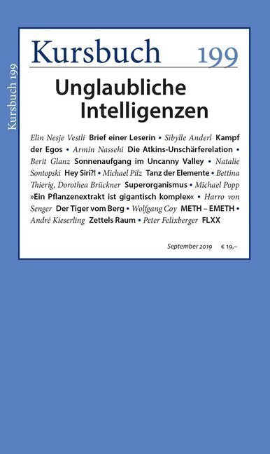 Cover: 9783961960972 | Unglaubliche Intelligenzen | Armin Nassehi (u. a.) | Taschenbuch