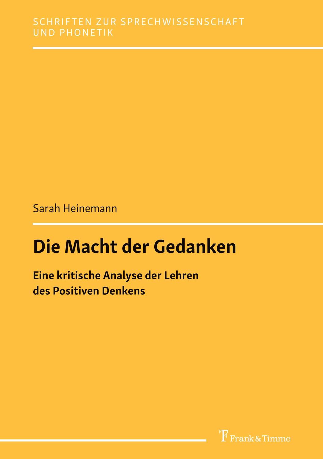 Cover: 9783732906604 | Die Macht der Gedanken | Sarah Heinemann | Taschenbuch | Paperback