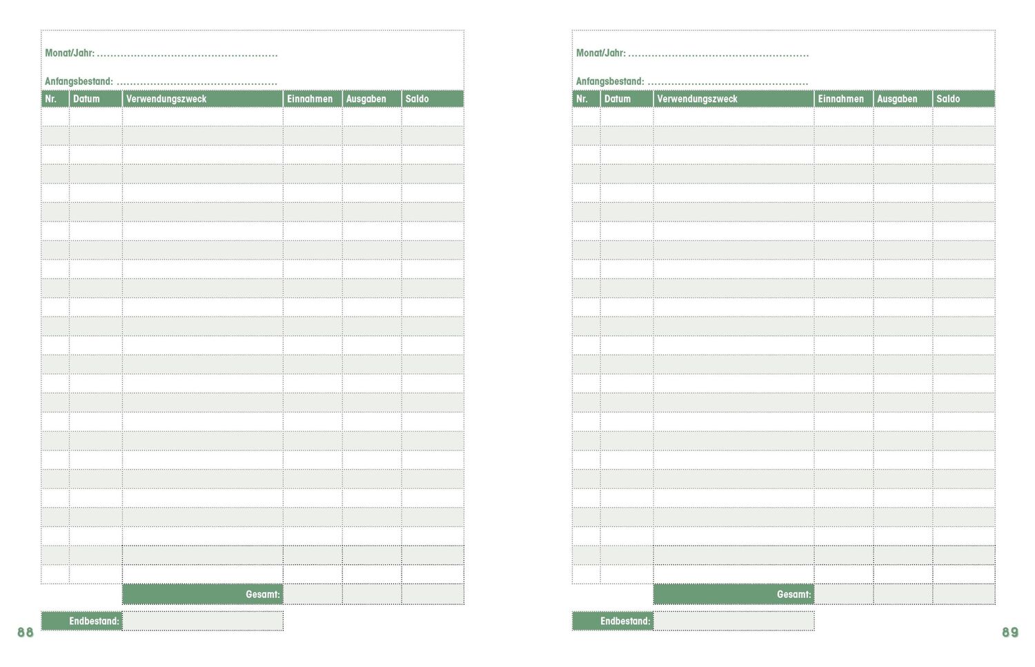 Bild: 9783625193838 | Einfaches Kassenbuch Einnahmen und Ausgaben | Taschenbuch | 96 S.