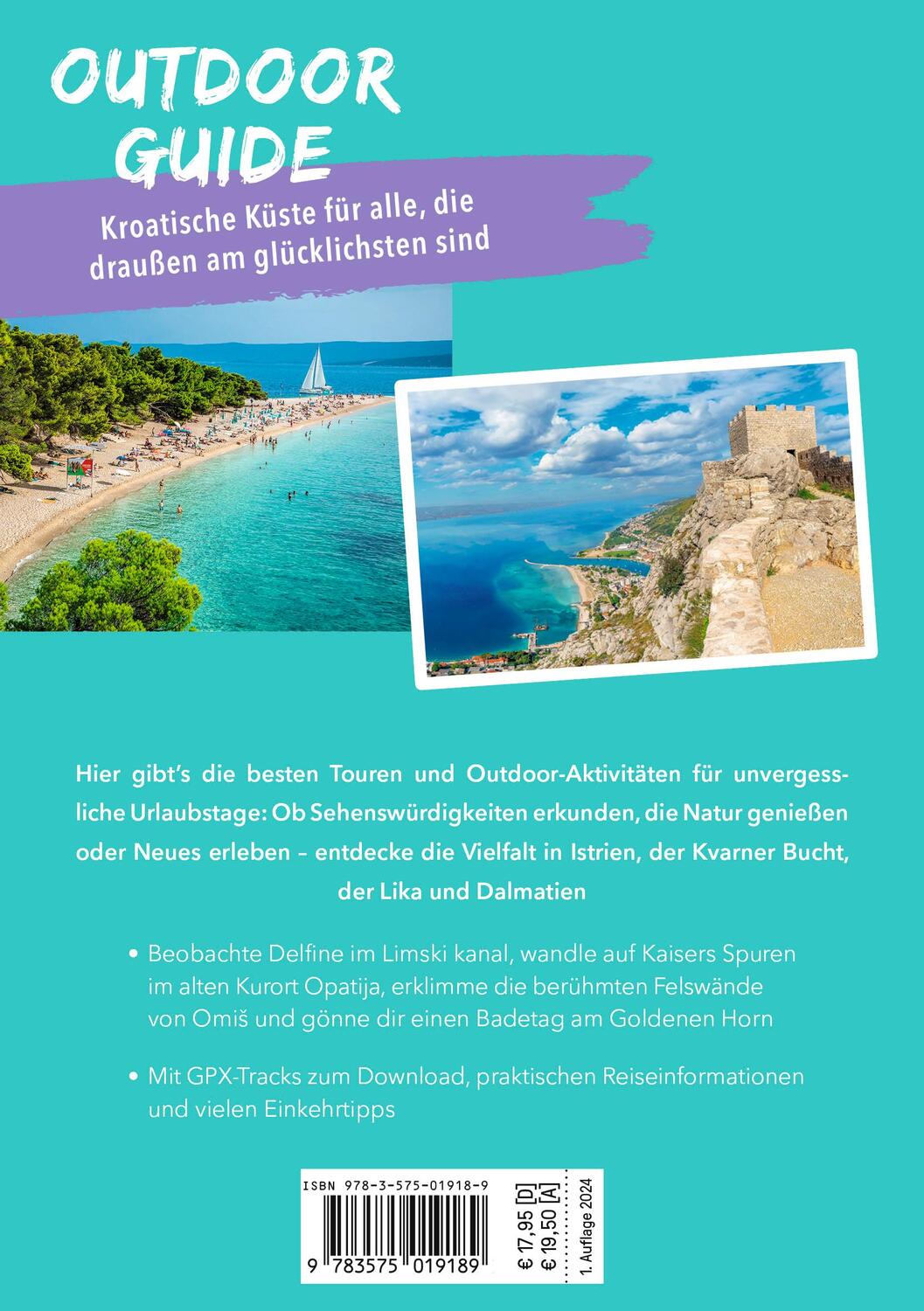 Rückseite: 9783575019189 | MARCO POLO OUTDOOR GUIDE Reiseführer Kroatische Küste | Wengert | Buch