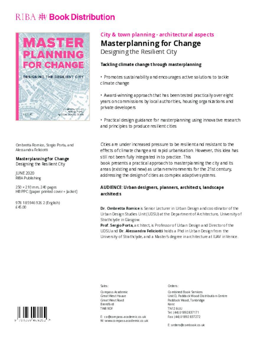 Cover: 9781859469262 | Masterplanning for Change | Designing the Resilient City | Buch | 2020
