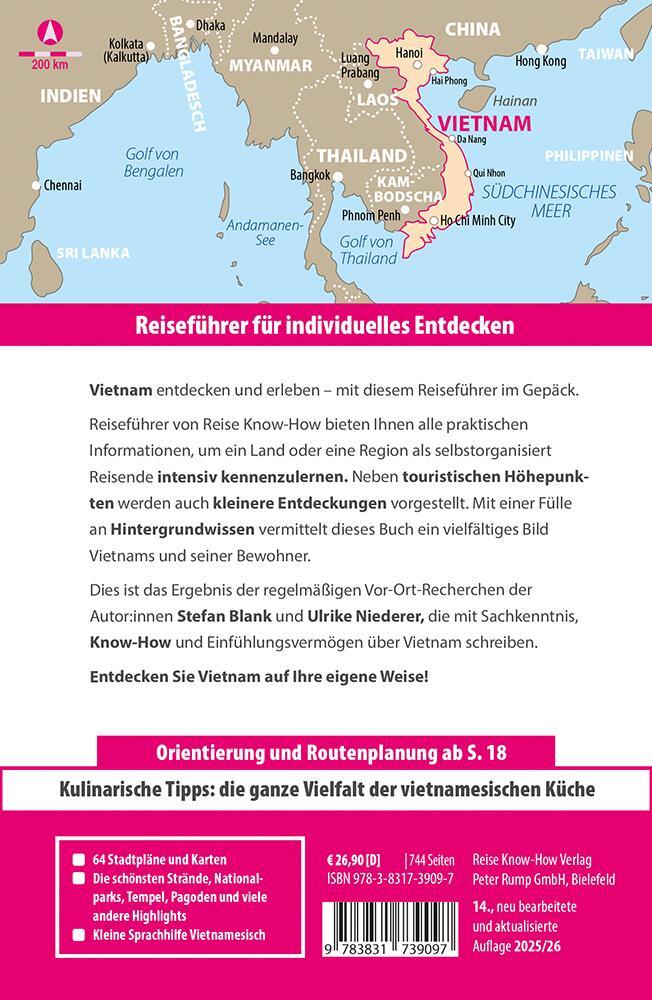 Rückseite: 9783831739097 | Reise Know-How Reiseführer Vietnam | Stefan Blank (u. a.) | Buch