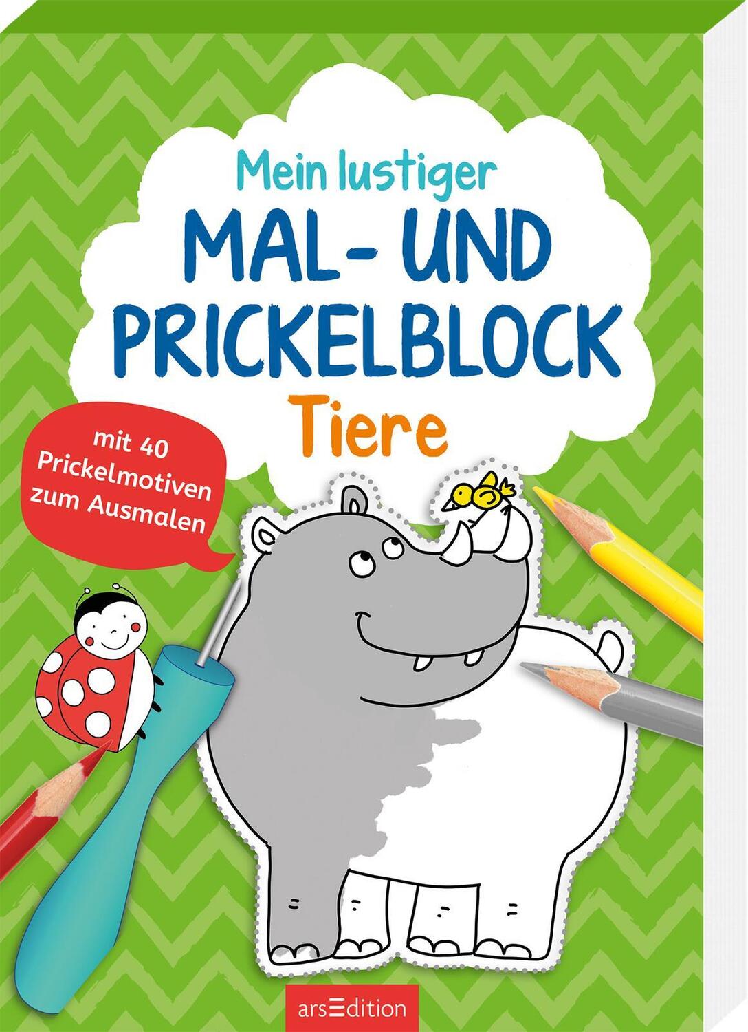 Cover: 9783845846545 | Mein lustiger Mal- und Prickelblock - Tiere | Taschenbuch | Softcover