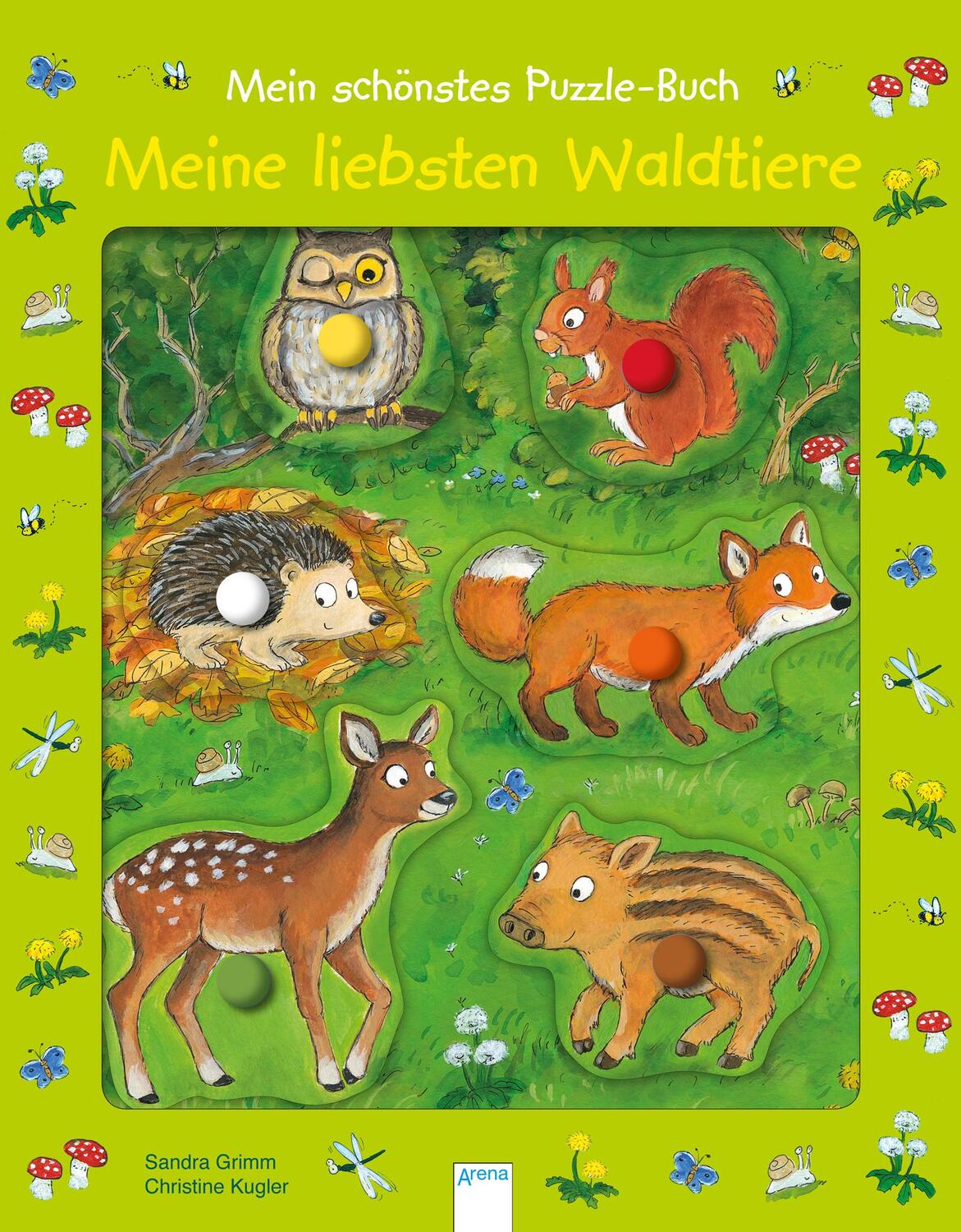 Cover: 9783401714523 | Mein schönstes Puzzle-Buch. Meine liebsten Waldtiere | Sandra Grimm