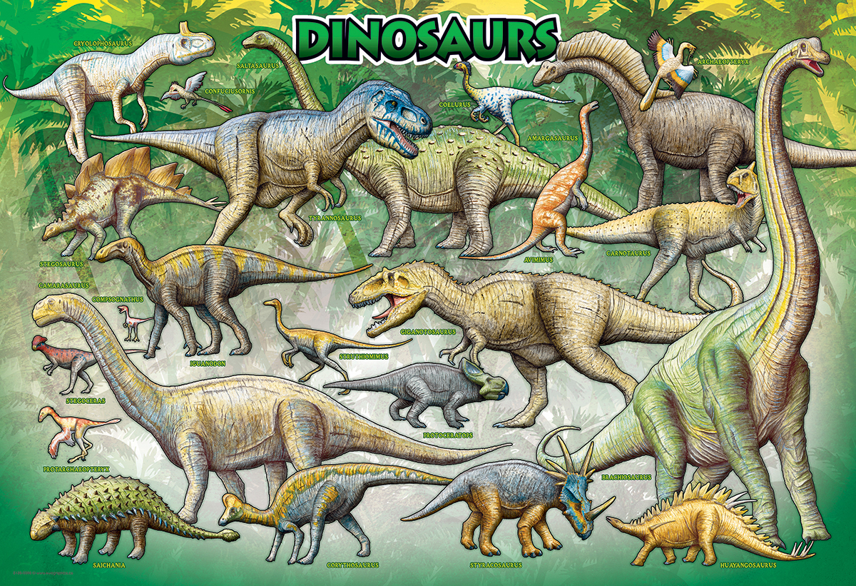 Bild: 628136610988 | Dinosaurier (Puzzle) | Spiel | In Spielebox | 6100-0098 | 2022