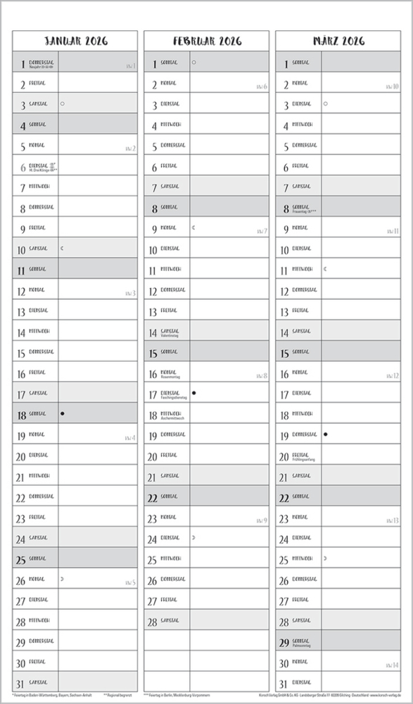 Bild: 9783731877103 | Visual Words Familienplaner 2025 | Korsch Verlag | Kalender | 14 S.