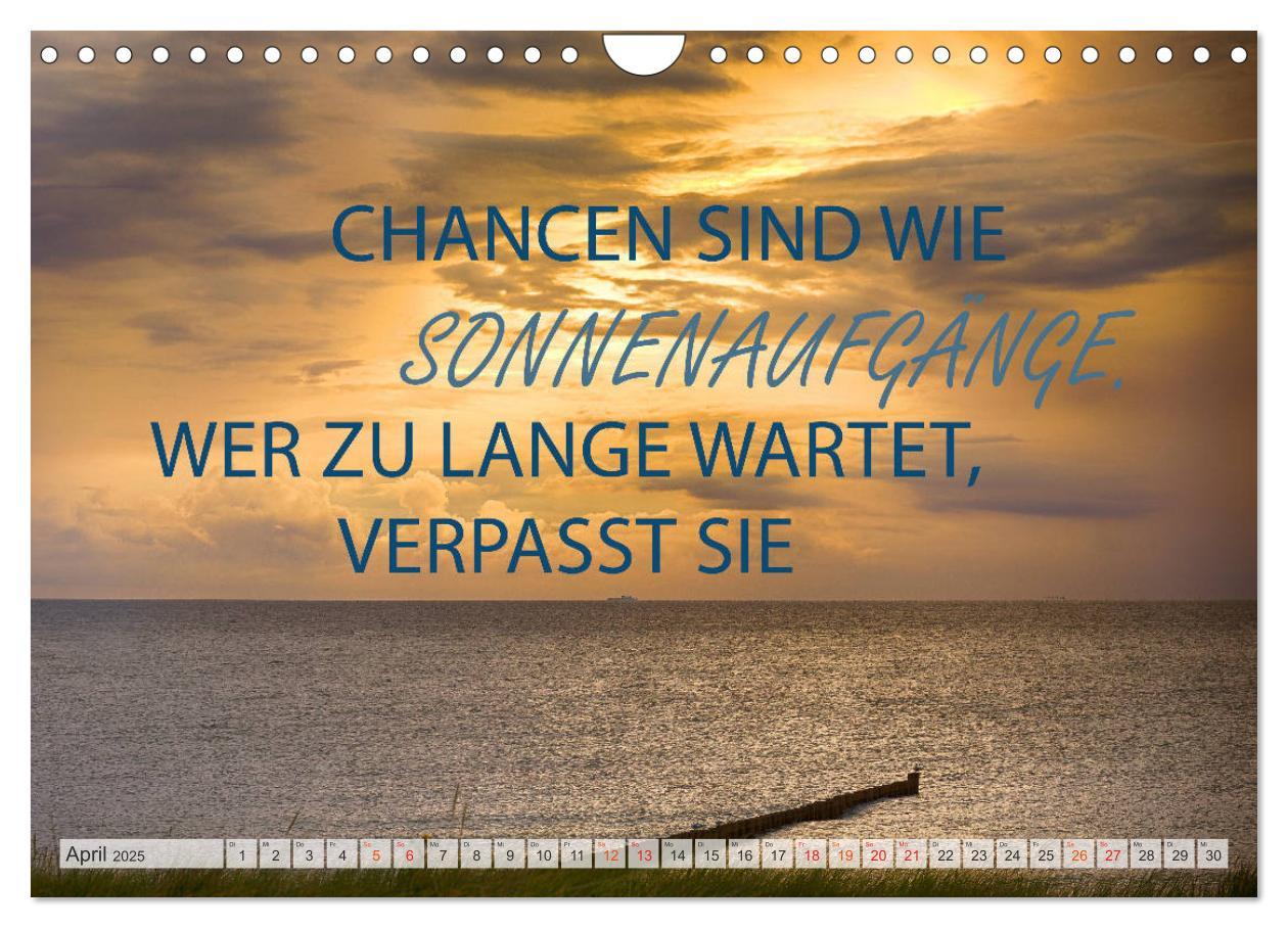 Bild: 9783435123391 | Motivation und Meer (Wandkalender 2025 DIN A4 quer), CALVENDO...