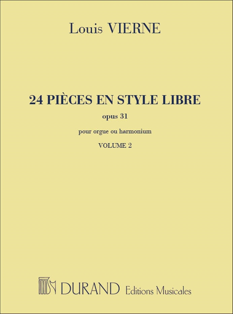 Cover: 9790044040476 | 24 pièces en style libre op.31 vol.2 (nos.13-24) pour orgue
