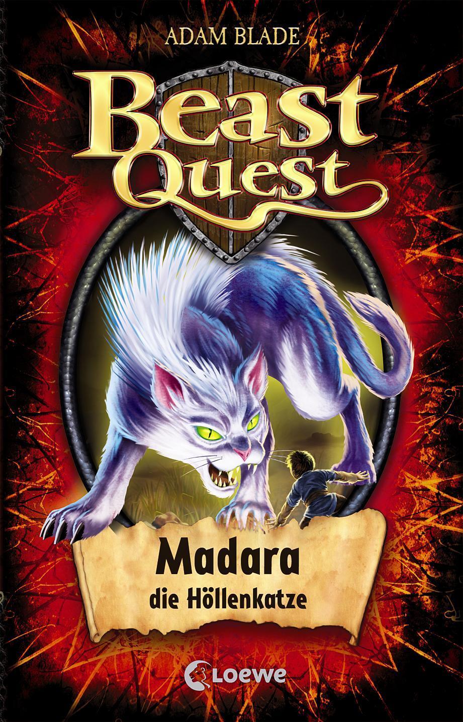 Cover: 9783785581360 | Beast Quest 40. Madara, die Höllenkatze | Band 40 | Adam Blade | Buch