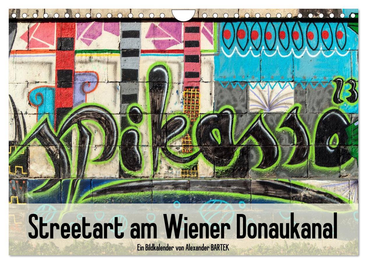 Cover: 9783435755806 | Streetart am Wiener Donaukanal (Wandkalender 2025 DIN A4 quer),...