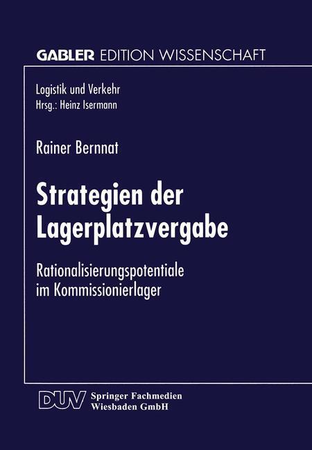 Cover: 9783824466771 | Strategien der Lagerplatzvergabe | Rainer Bernnat | Taschenbuch | xxi
