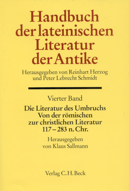 Cover: 9783406390203 | Die Literatur des Umbruchs. Von der römischen zur christlichen...