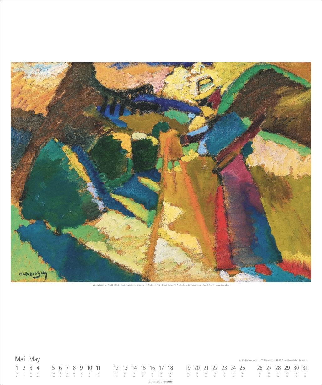 Bild: 9783839900116 | Der Blaue Reiter Kalender 2025 | Kandinsky | Kalender | Spiralbindung