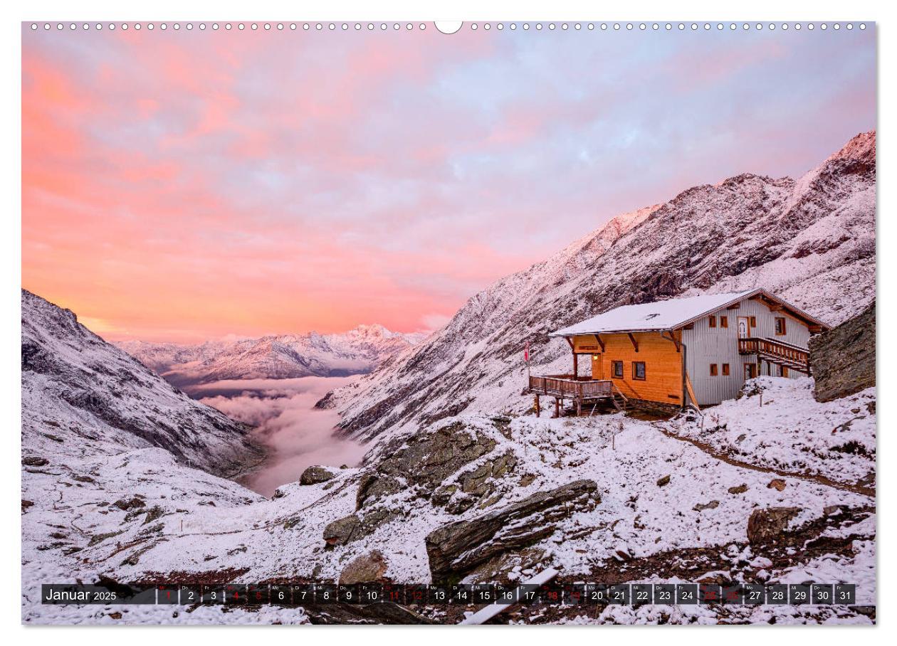 Bild: 9783435270842 | Hüttenzauber: Berghütten in den Alpen (Wandkalender 2025 DIN A2...