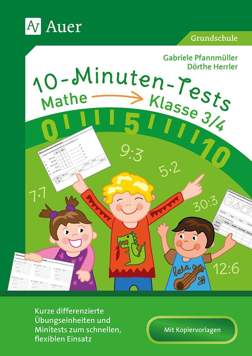 Cover: 9783403082675 | 10-Minuten-Tests Mathematik - Klasse 3/4 | Dörthe Herrler (u. a.)