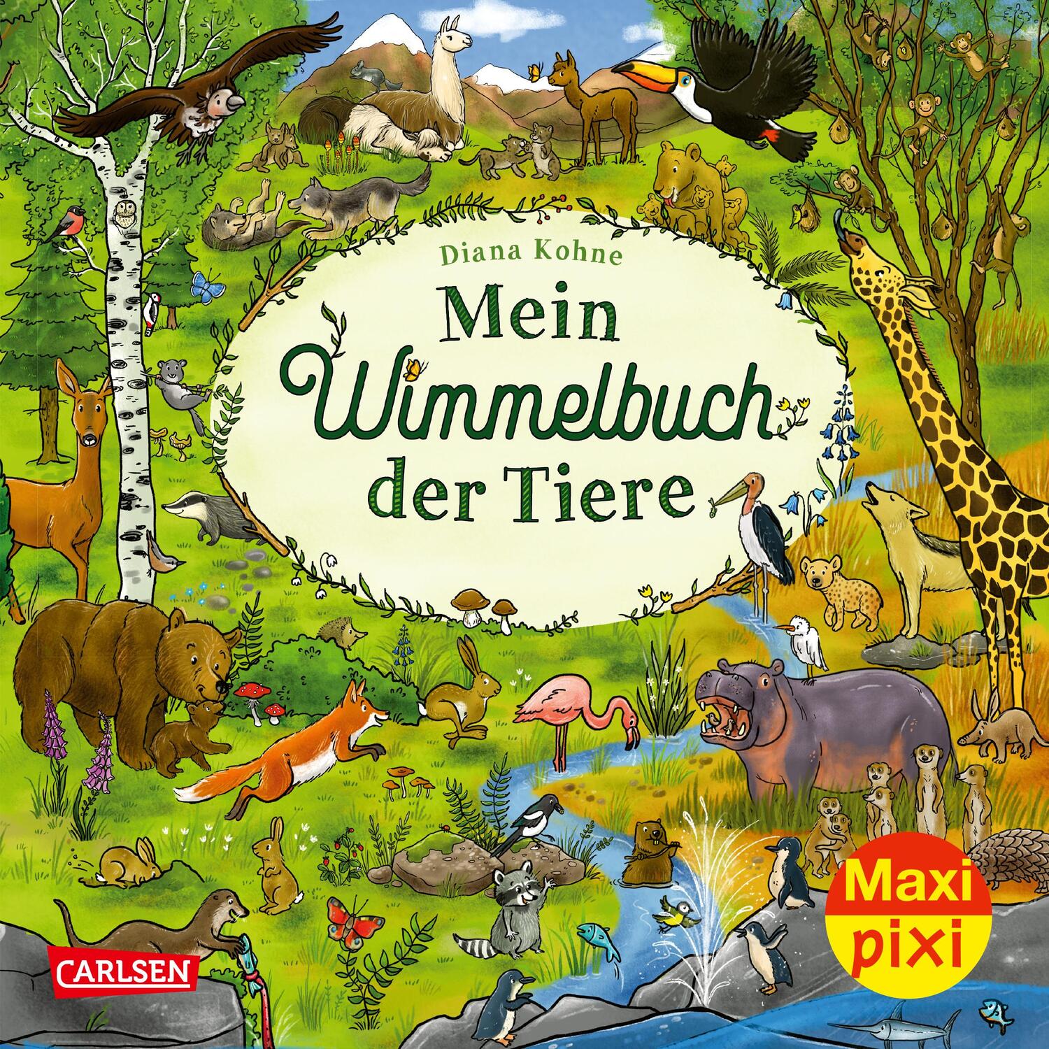 Cover: 9783551059666 | Maxi Pixi 417: VE 5: Mein Wimmelbuch der Tiere (5 Exemplare) | Deutsch
