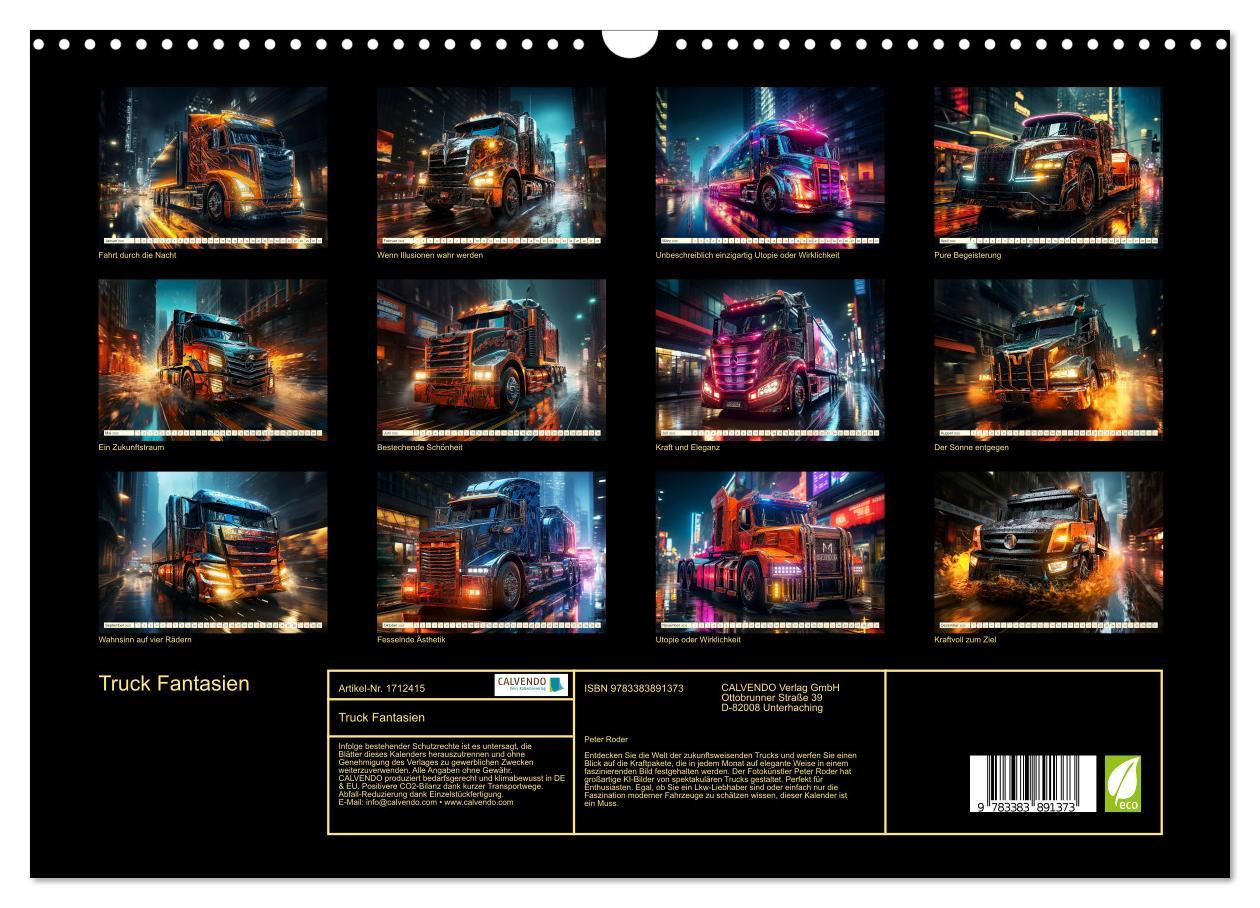 Bild: 9783383891373 | Truck Fantasien (Wandkalender 2025 DIN A3 quer), CALVENDO...