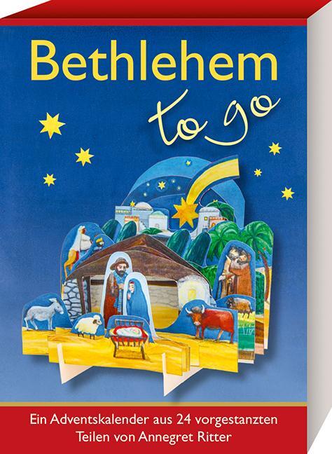 Cover: 9783780613097 | Bethlehem - to go | Ein Adventskalender aus 24 vorgestanzten Teilen