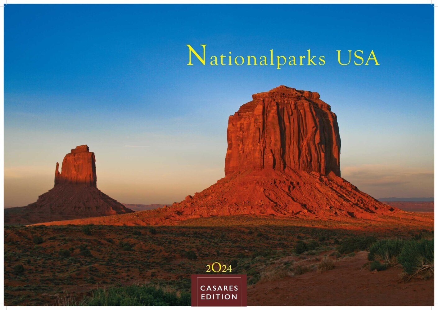 Cover: 9789918621798 | Nationalparks USA 2024 L 35x50cm | Kalender | 14 S. | Deutsch | 2024