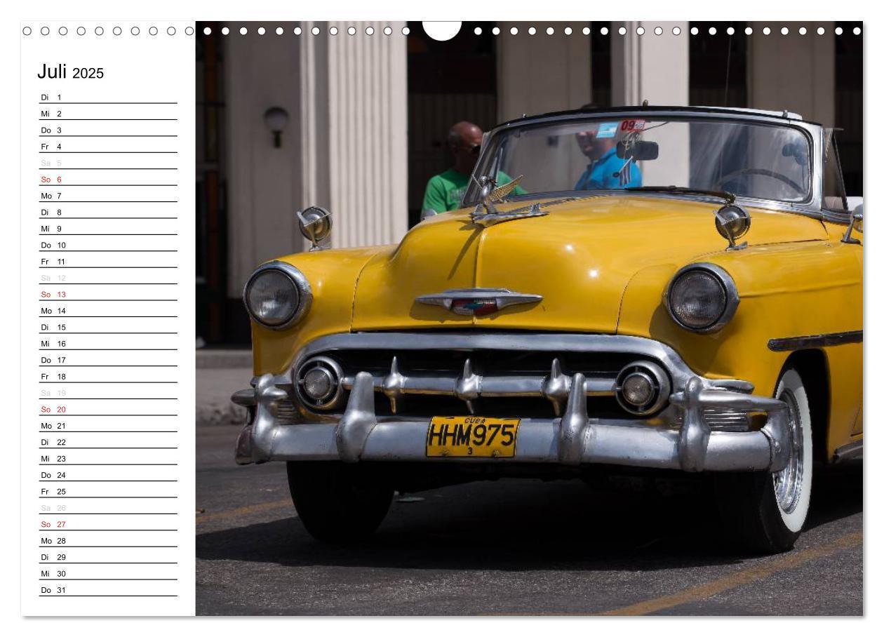 Bild: 9783435535538 | Cars on Cuba (Wandkalender 2025 DIN A3 quer), CALVENDO Monatskalender