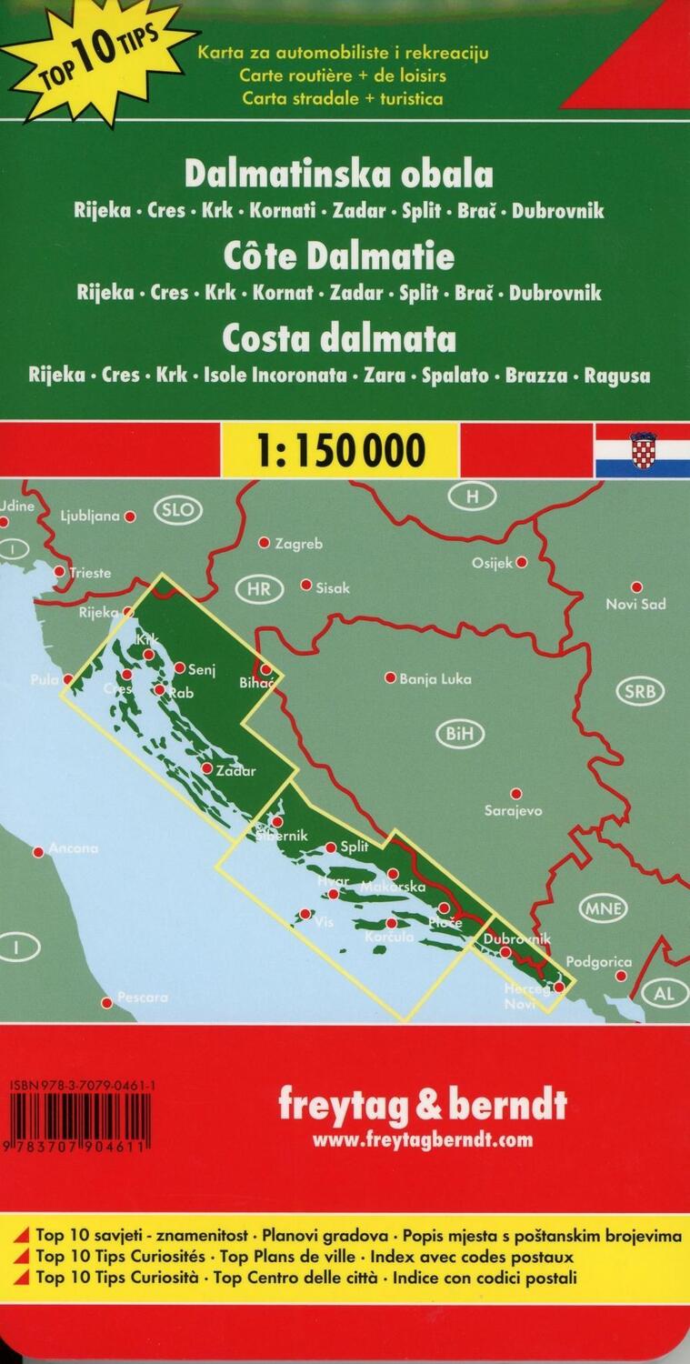 Bild: 9783707904611 | Dalmatinische Küste, Rijeka - Cres - Krk - Kornaten - Zadar - Split...