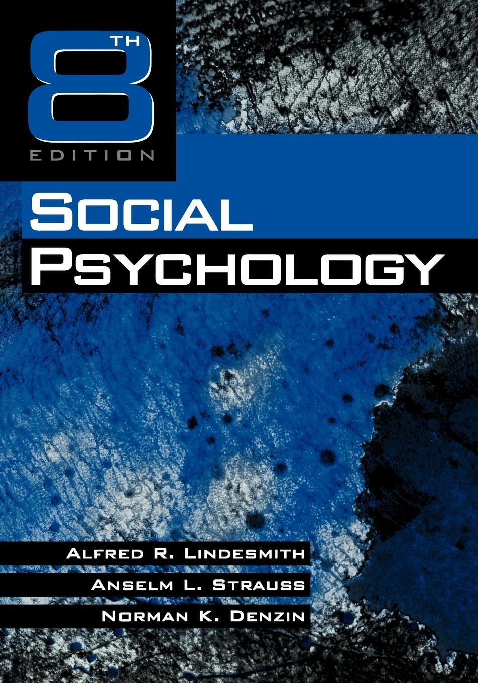 Cover: 9780761907466 | Social Psychology | Alfred Ray Lindesmith (u. a.) | Taschenbuch | 1999