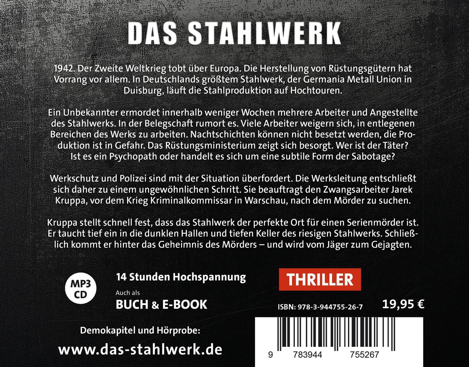Bild: 9783944755267 | Das Stahlwerk Hörbuch | Christian Piskulla | MP3 | 2 | Deutsch | 2020
