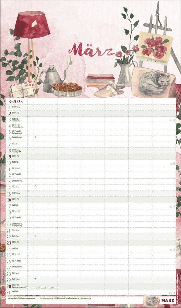 Bild: 9783731877127 | Familienplaner Aquarell 2025 | Korsch Verlag | Kalender | 14 S. | 2026