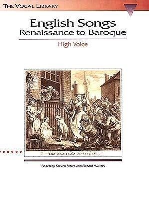 Cover: 9780793546329 | English Songs: Renaissance to Baroque: The Vocal Library High Voice